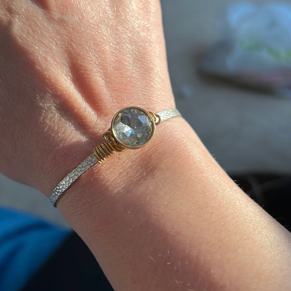 Rhinestone bangle bracelet
